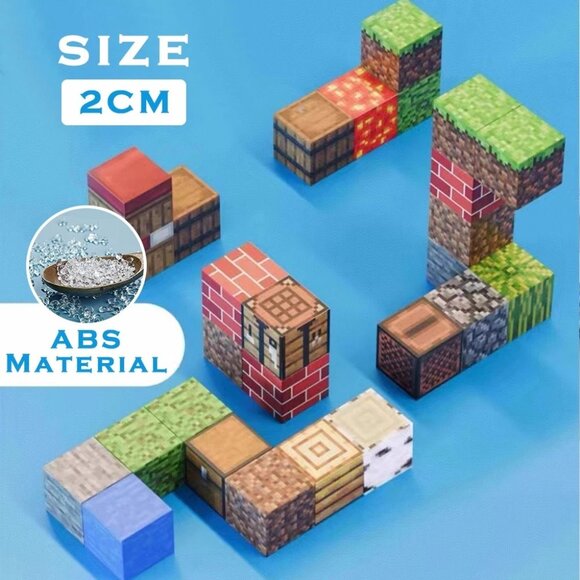 100 Magnetic Cube Models Educational Building Blocks Magnetic Building Blocks Pu - Picture 3 of 5